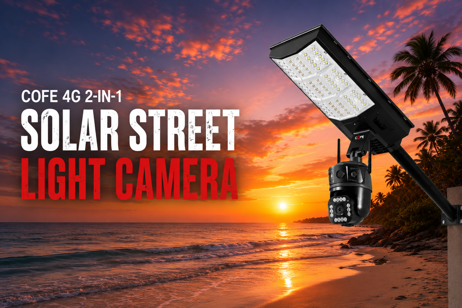 The New 4G 2-in-1 Solar Street Light Camera